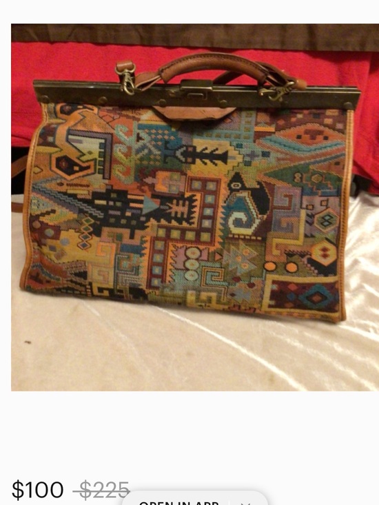 Smithsonian Institution Tapestry Aztec pattern Doctor’s Bag SZ L